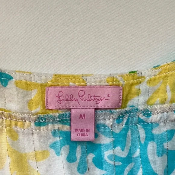 Lilly Pulitzer Multicolor Floral V-Neck Blouse - Picture 8 of 11